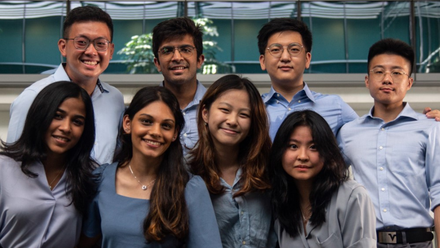 Bharat (2nd row, 2nd from left) with his CCA mates in the 1st Executive Committee (EXCO) of the Data Science and Analytics (DSA) Society