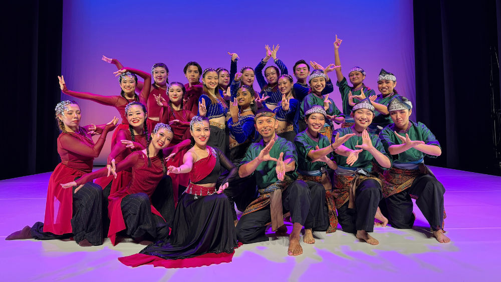 Bianca (second row, far right) with the cast of Return of RE:TURN, presented as part of SMU Arts Fest 2025.