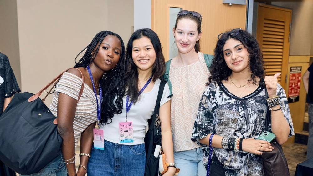 Joon Yen (second from left) meeting fellow participants at the GSP Orientation.