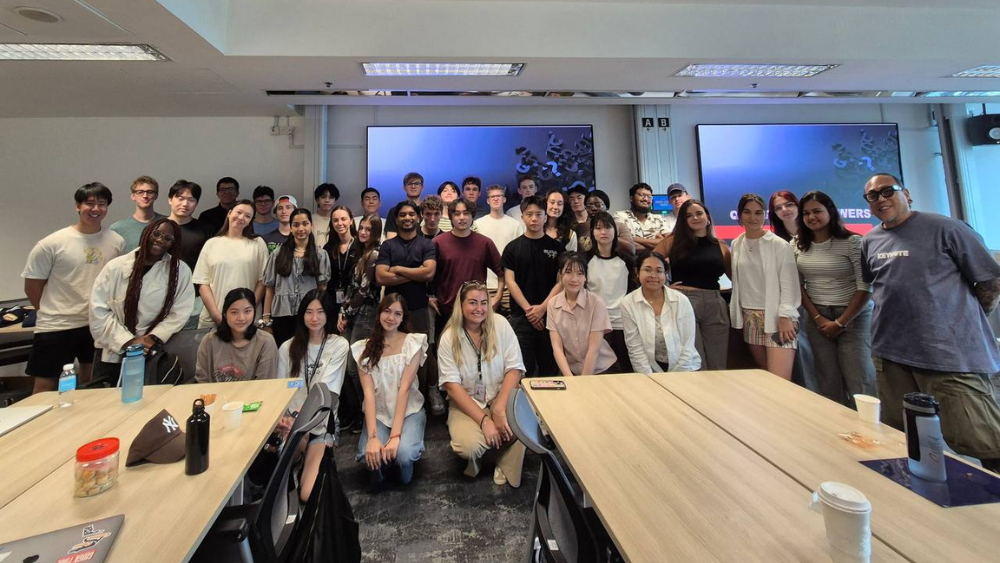 Lilou at an SMU Exchange Student Ambassador (ESA) training session