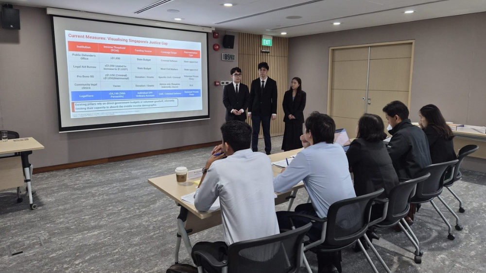 Pictures from our presentation in the second stage of the Ideation Challenge at the Treasury building. 