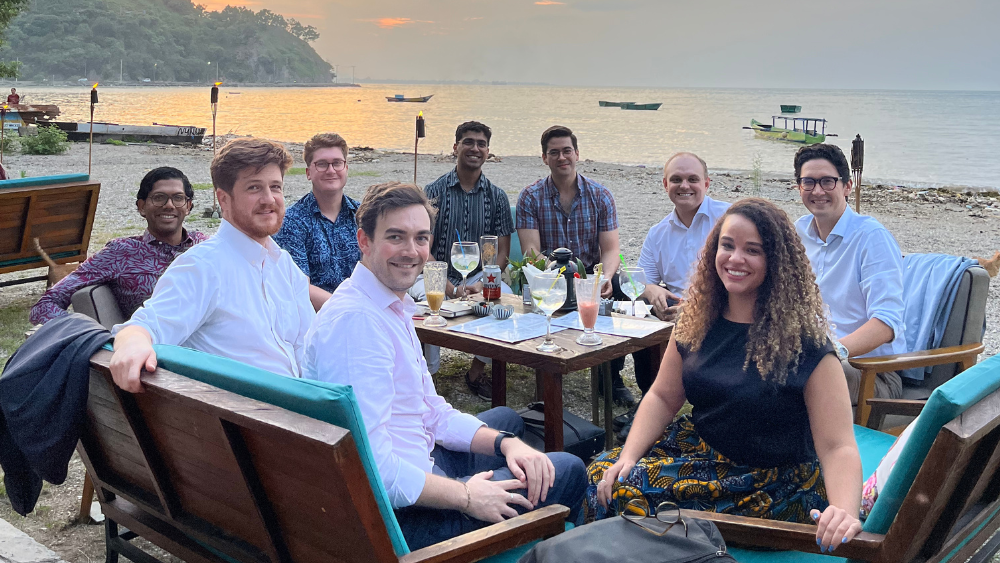 Toshin and his team in Timor-Leste