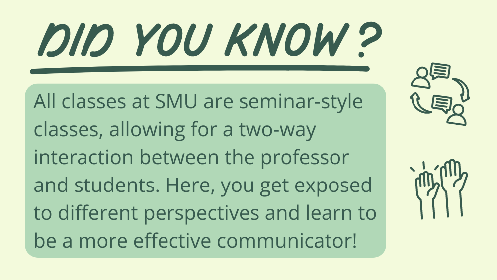 Did You Know graphic on seminar-style classes