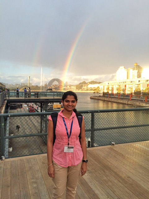 Meera in Sydney for a conference in March 2016