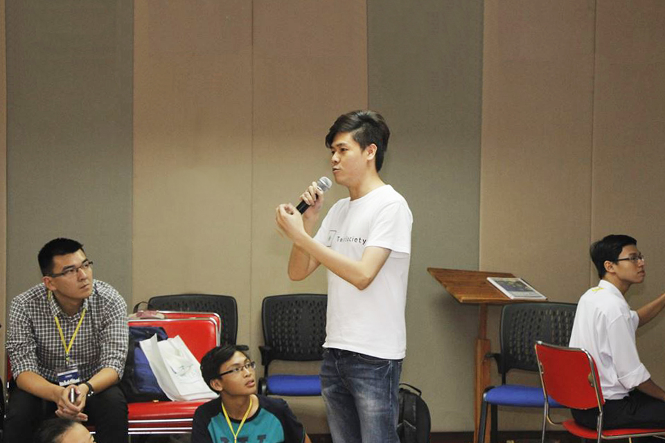 TechSociety Jackson speaking in Vietnam