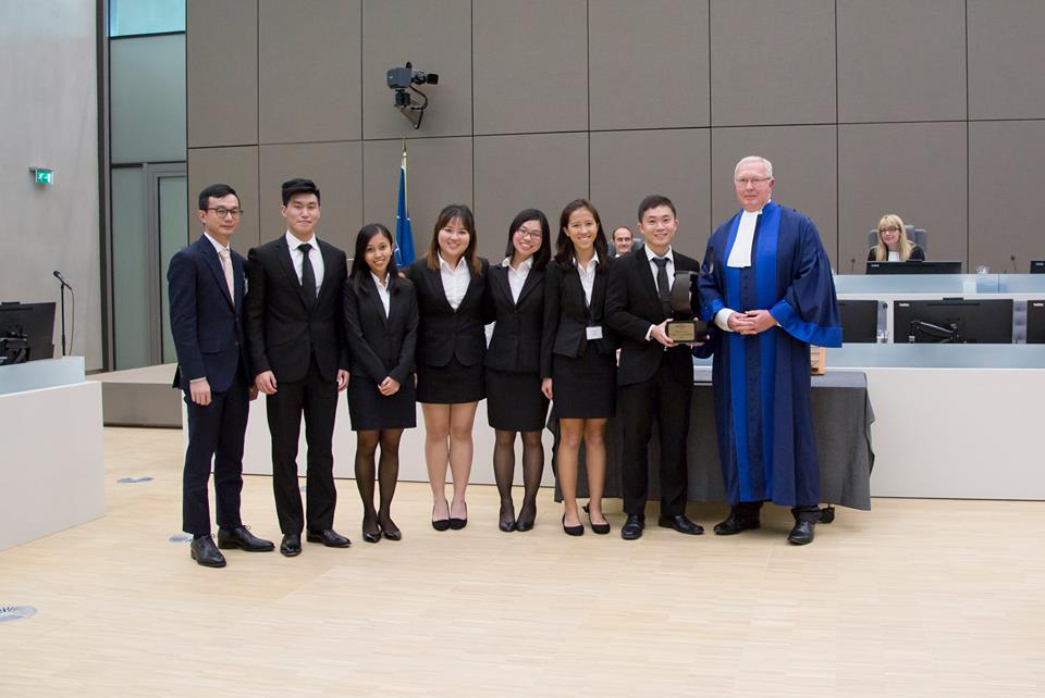 With Presiding Judge, Judge Howard Morrison at ICC Moot