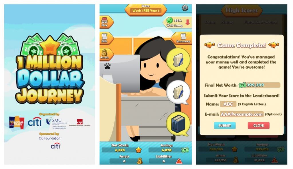 One Million Dollar Journey App