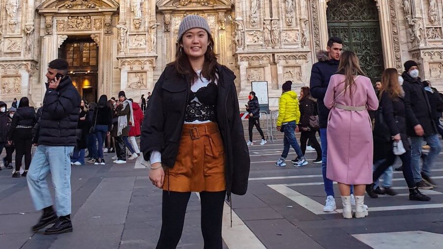 Megan at Duomo di Milano